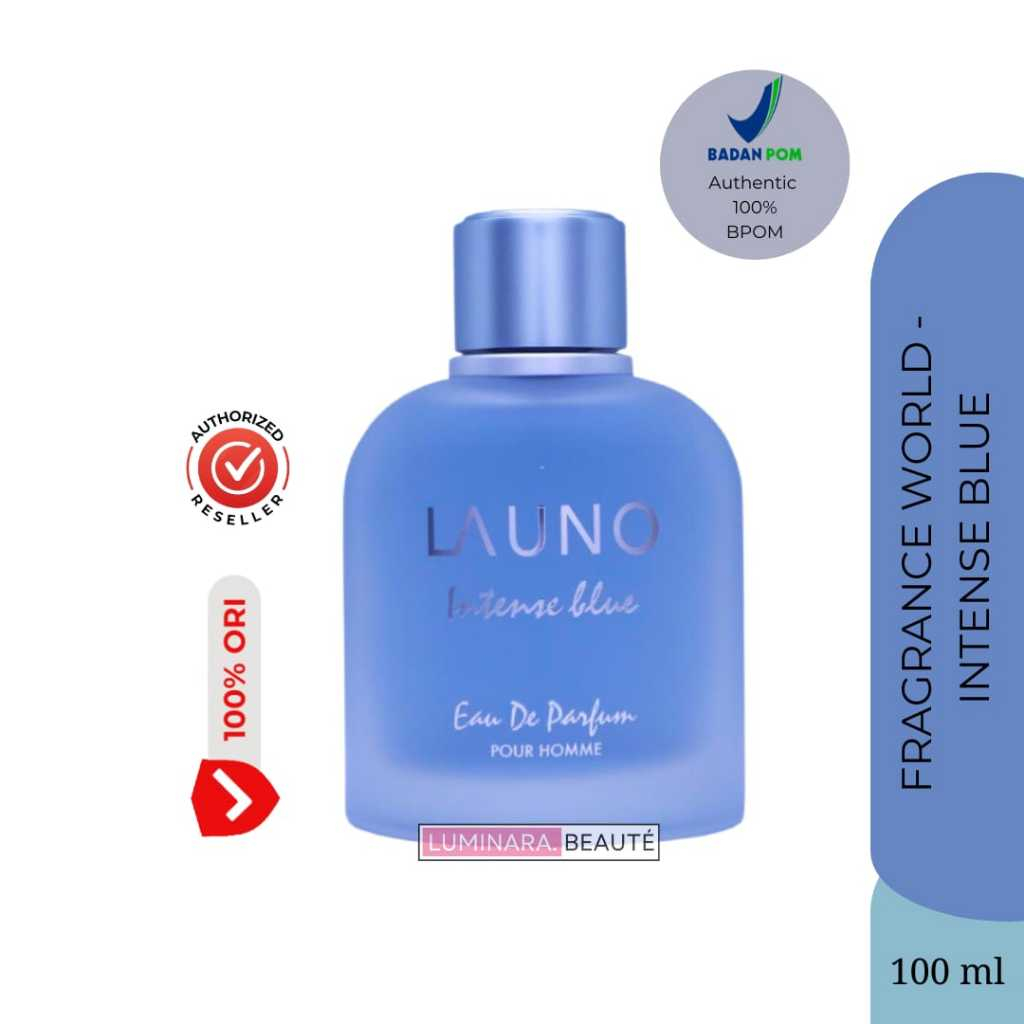 Jual Fragrance World La Uno Intense Blue Pour Homme Parfum Edp 100 ML ...