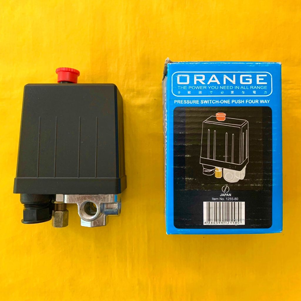 Jual OTOMATIS KOMPRESOR HITAM MERK ORANGE AUTOMATIC COMPRESSOR PRESSURE ...