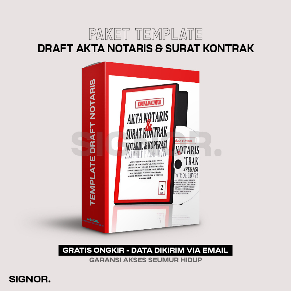 Jual [T8432] Template Draft Akta Notaris & Surat Perjanjian (Kontrak ...