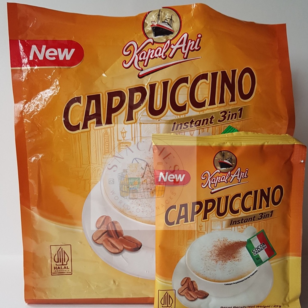Jual Kapal Api Cappucinno Instant 3in1 Malaysia (sachet) | Shopee Indonesia