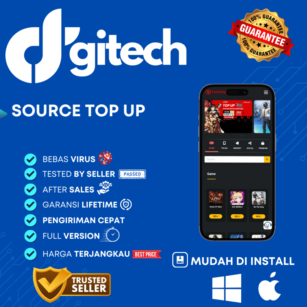 Jual Source Code Game Top Digital - VIP Reseller Termurah V.3.0.6 2025 ...