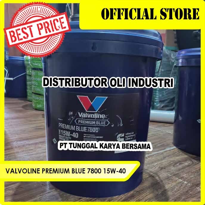 Jual VALVOLINE PREMIUM BLUE 7800 15W-40 ( 18L - Ready Stock ) | Shopee ...