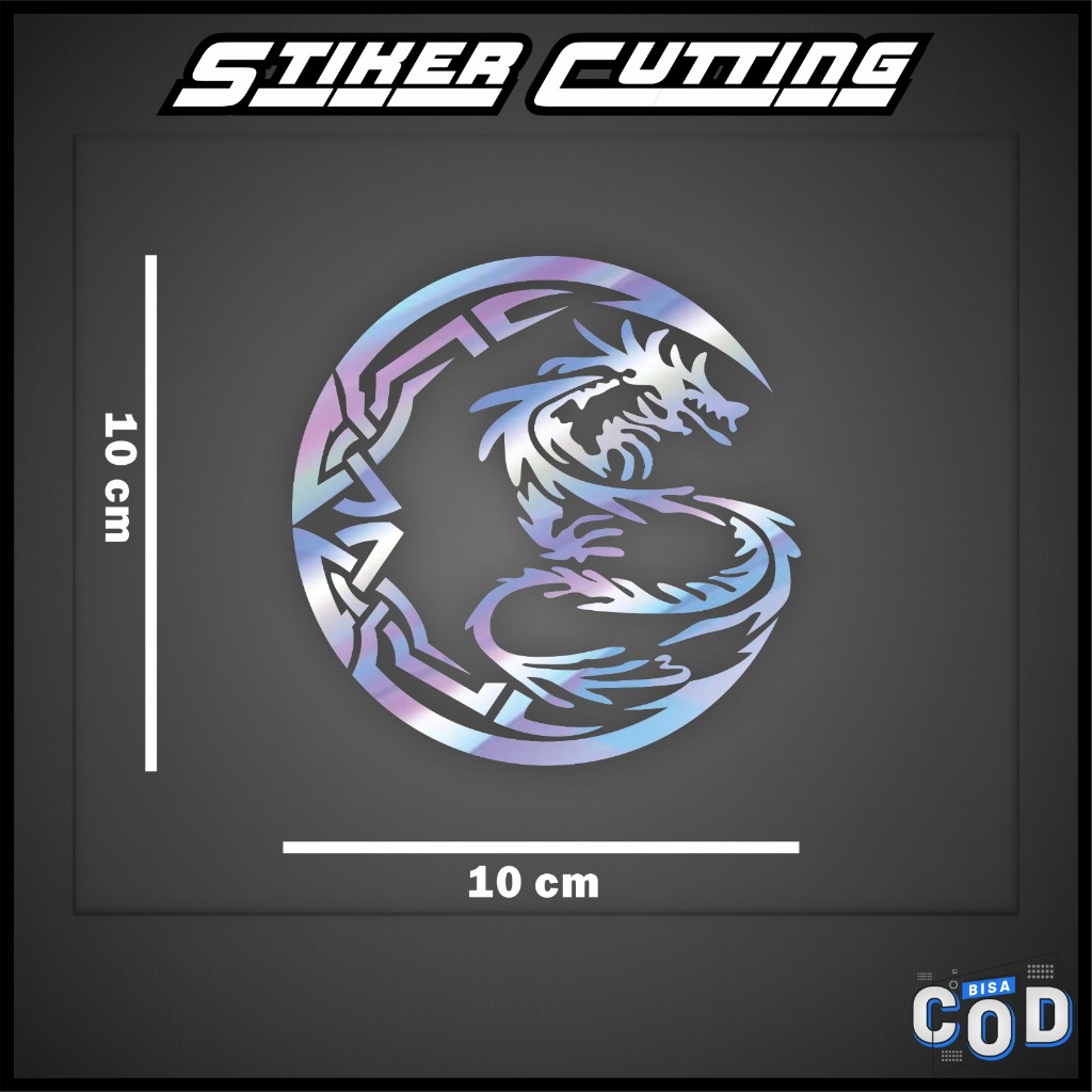 Jual Stiker Sticker Cutting Naga Bulat Sticker Viral Keren | Shopee ...
