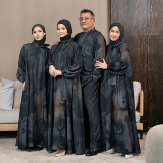 Lozy Hijab - Sefira Sarimbit Series (Family Set Dress Koko Dewasa Anak Koleksi Raya Bahan Cool Touch Anti UV)