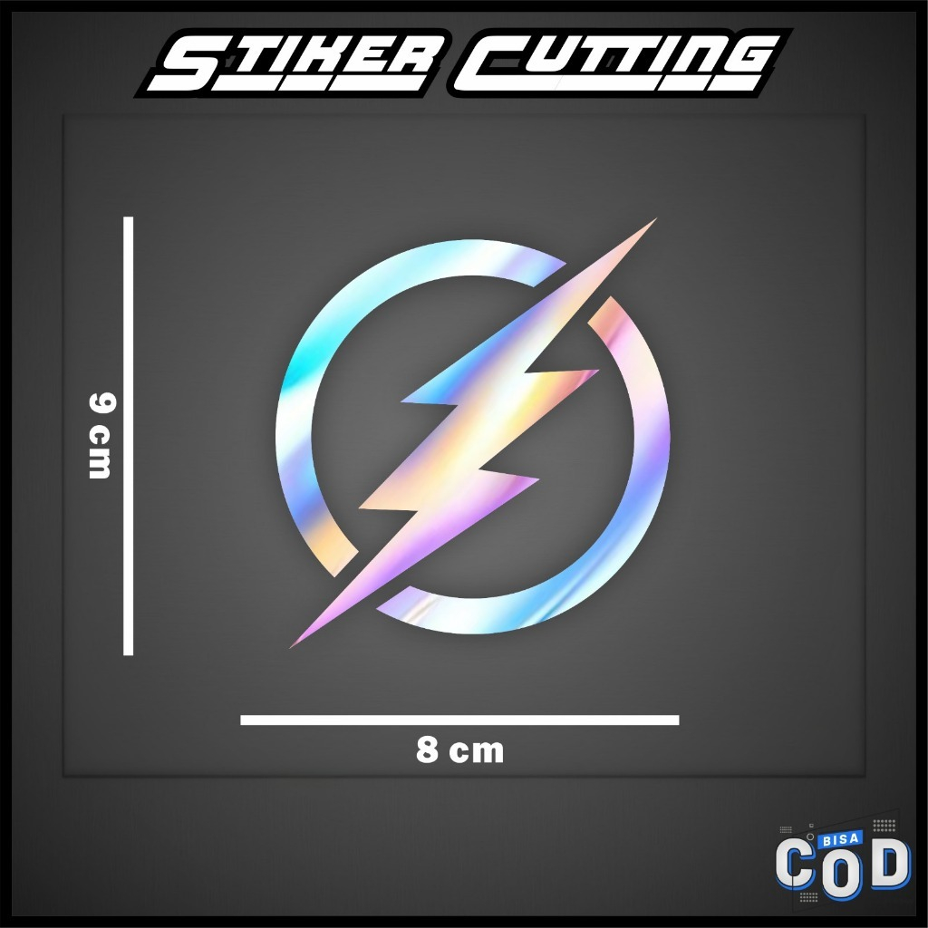 Jual STIKER CUTTING PETIR TEMPELAN CUTTING THE FLASH STICKER PETIR ...