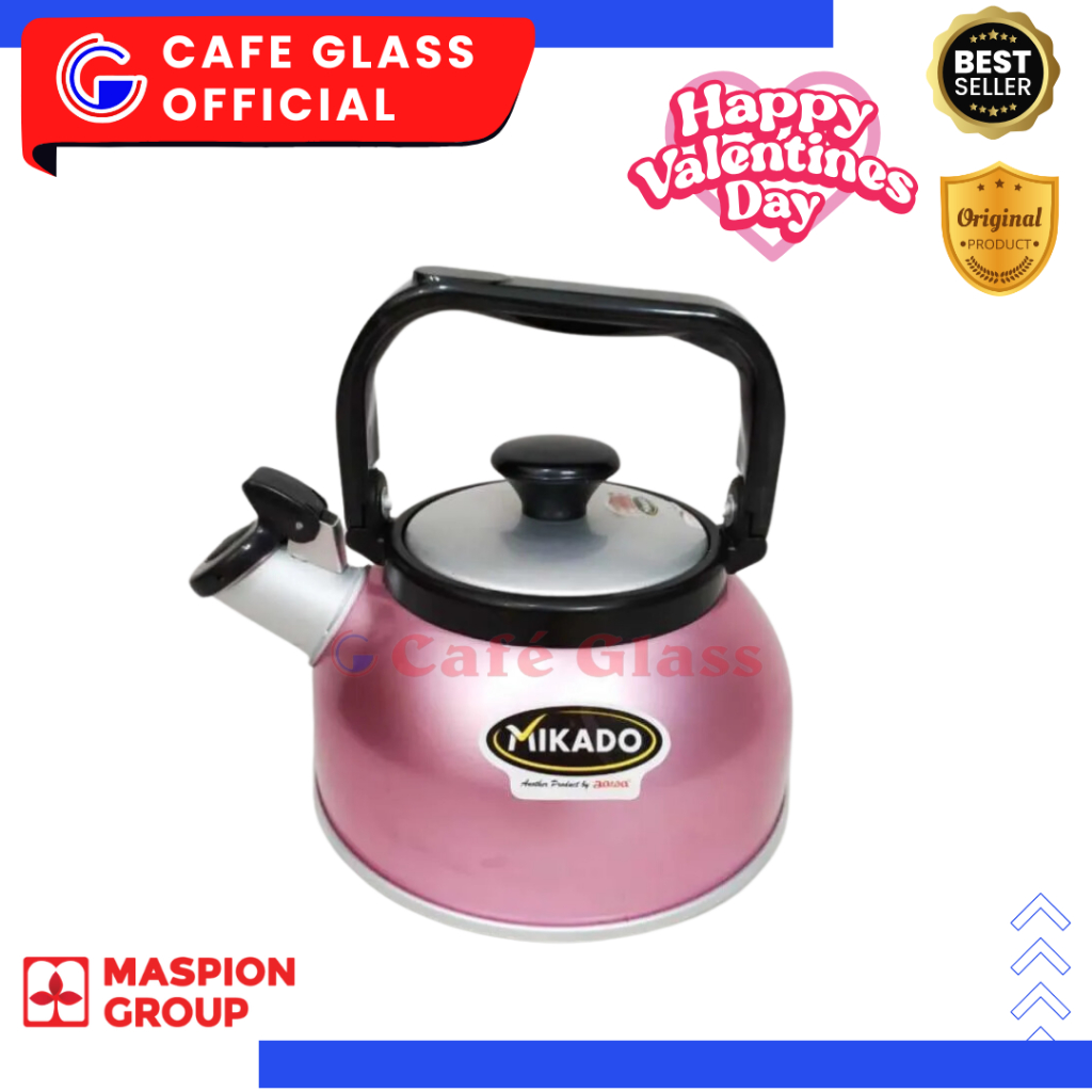 Teko Masak Air - Ceret Bunyi - Whistling Kettle Aluminium - Teko Bunyi Rigoletto Mikado