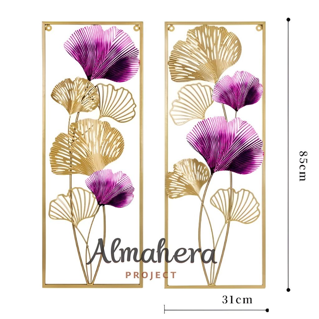 Jual Almahera 1set Hiasan Wall Decor Aesthetic Ukuran 85x30cm frame ...