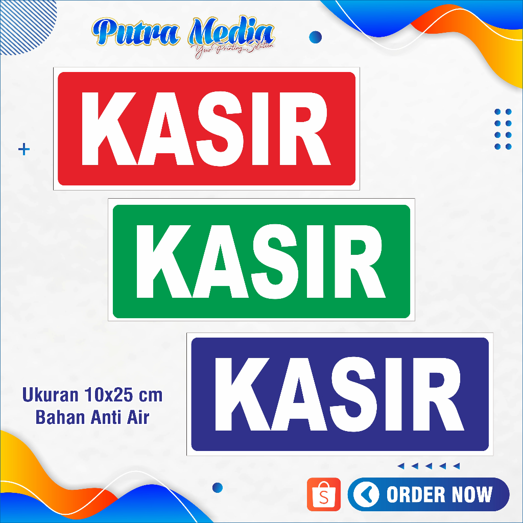 Jual STIKER KASIR / STIKER TEMPAT PEMBAYARAN | Shopee Indonesia