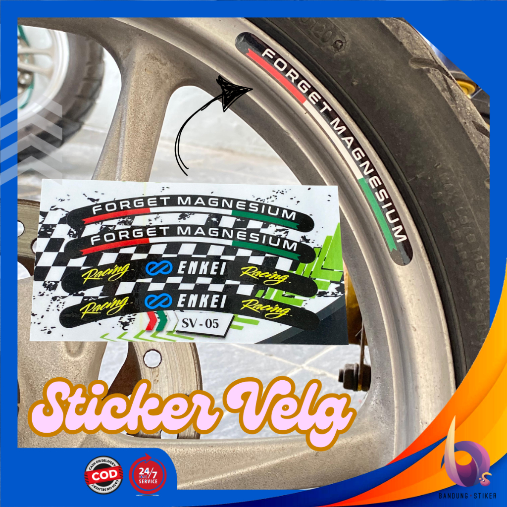 Jual Bandung Stiker - Sticker Velg Racing Sepeda Motor | Shopee Indonesia