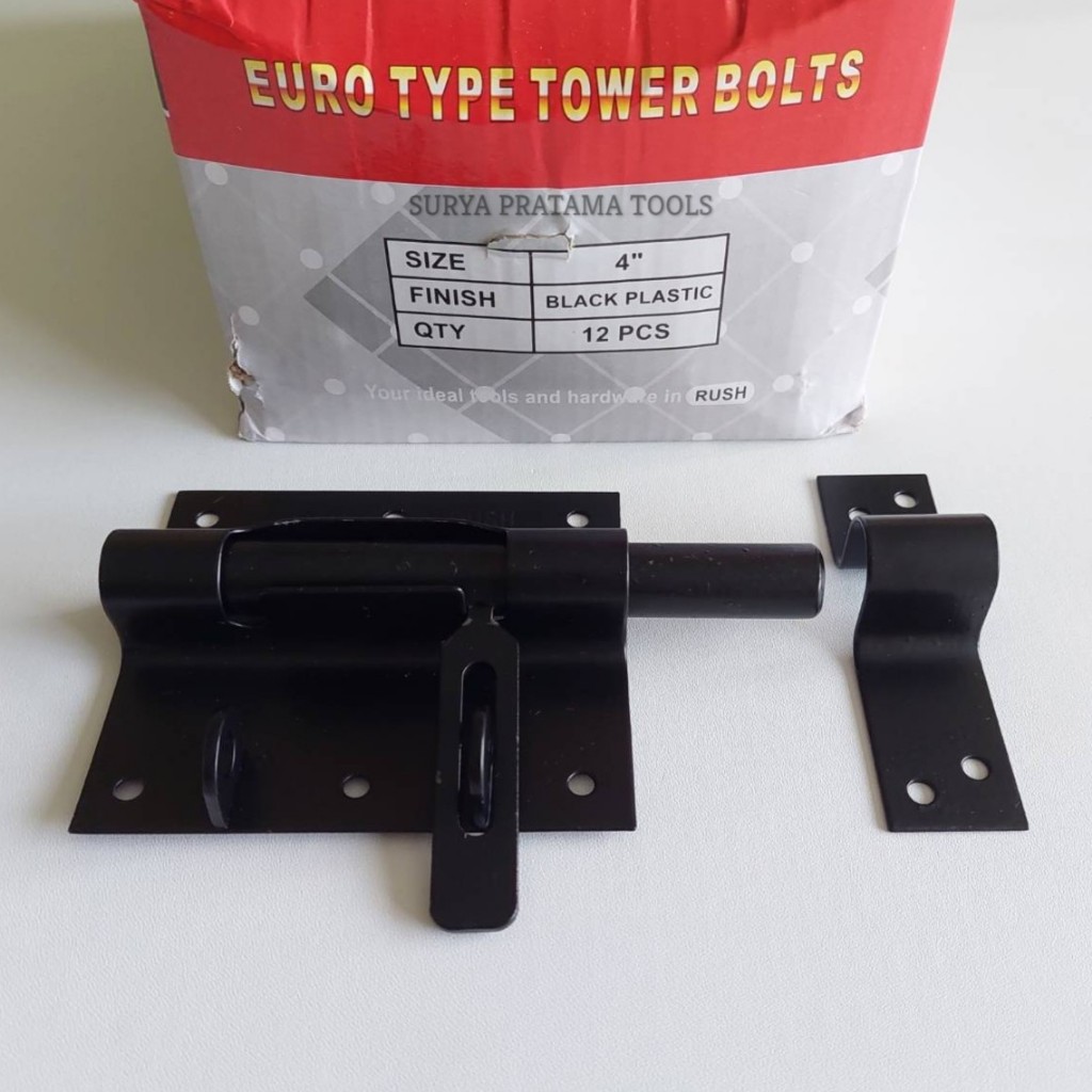 Jual Grendel Pintu Overpal Hitam 4 Inch Gerendel Tempat Kunci Gembok ...