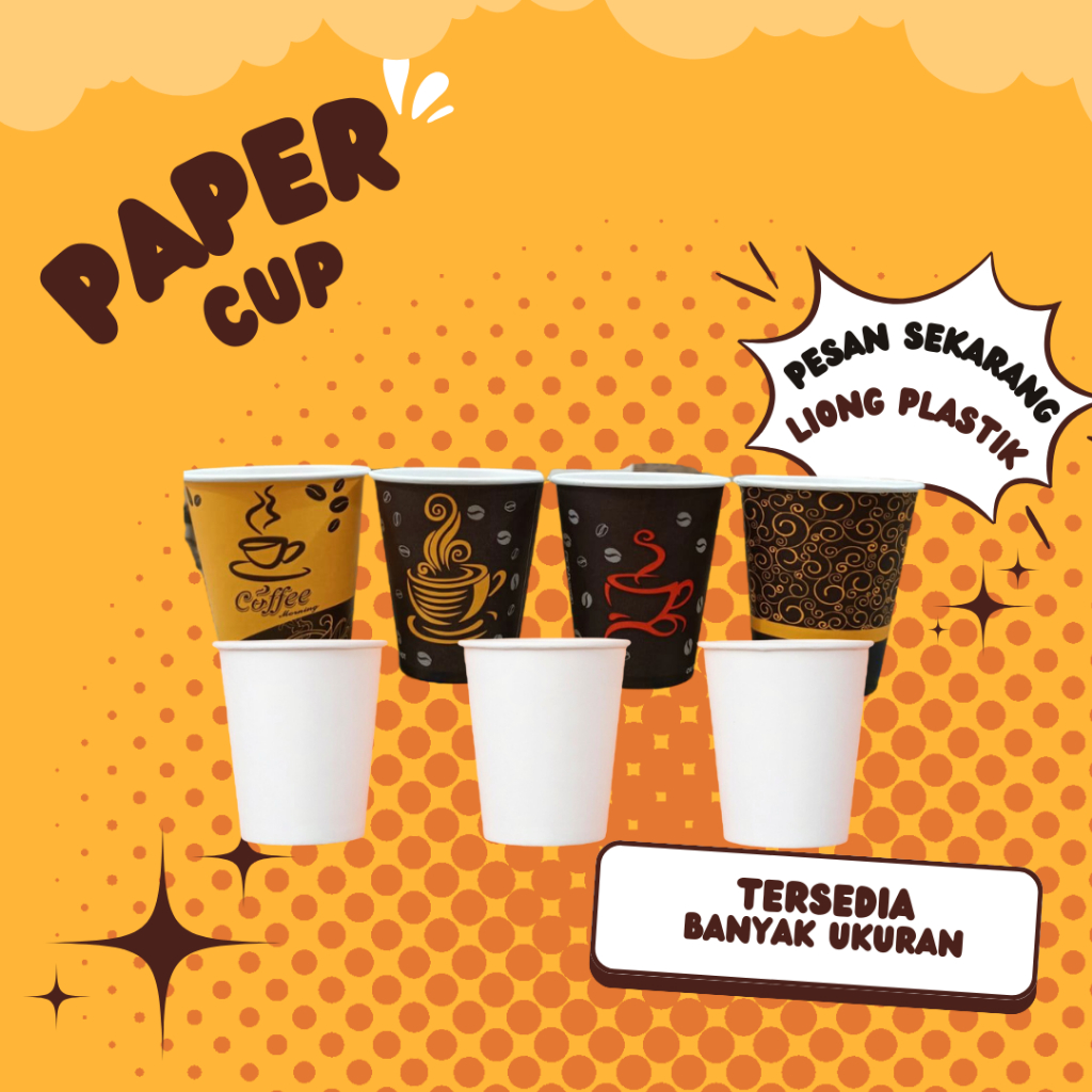 Jual Paper Cup / Gelas kertas / Paper Cup coffee / Gelaz kertas Coffee ...