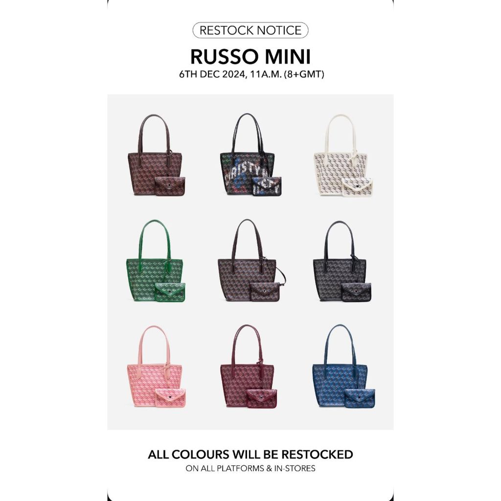Jual (READY 20 APRIL ‘25) Mini Russo Christy Ng Original | Shopee Indonesia