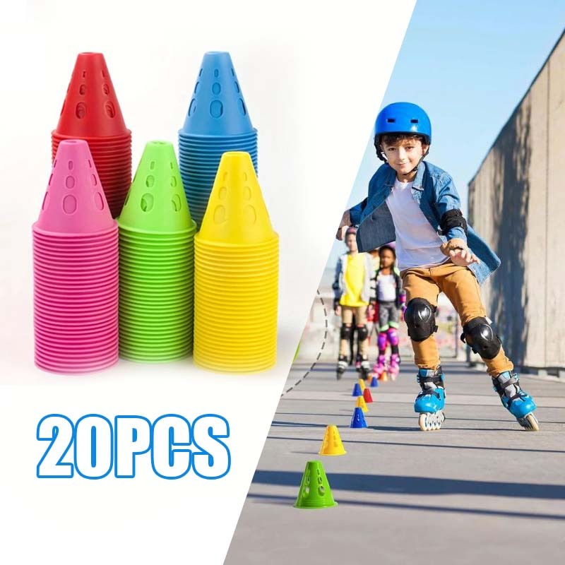 Jual 20pcs+bag Cone Kerucut Marker Cone Sepatu Roda Inline Skate ...