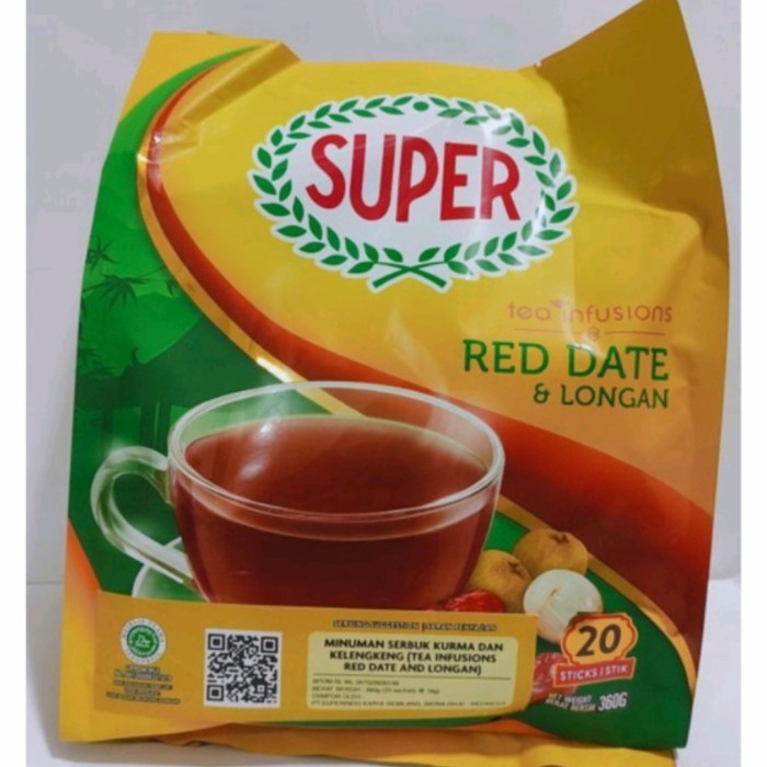 Jual Super Instant Red Date & Longan Tea/ Teh Angco Isi 20 Sachet @18gr ...