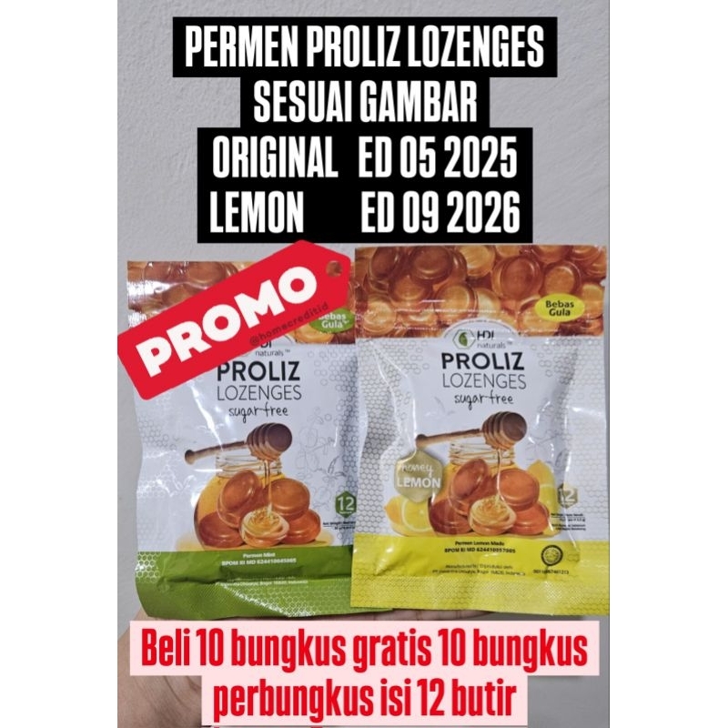 Jual Permen proliz losenges beli 10 bungkus gratis 10 bungkus | Shopee ...