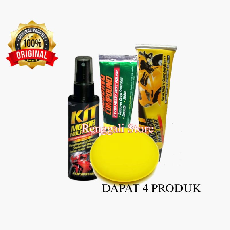 Jual Paket Kit Dapat 4/Kit kompon/kit paste wax Original/kit spray ...