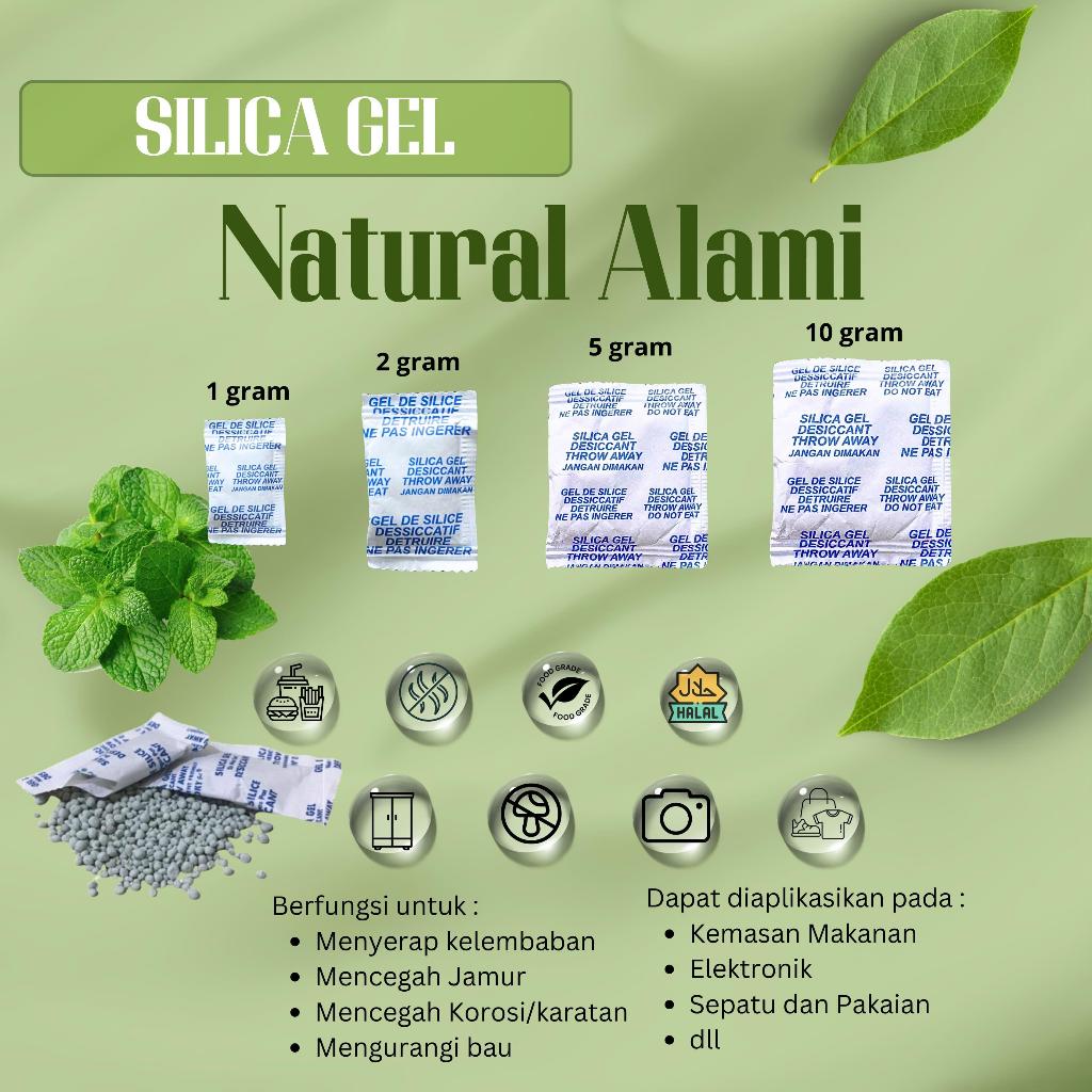 Jual [250 GR] SILICA GEL NATURAL/SILICA FOODGRADE/SILIKA PENGAWET ...