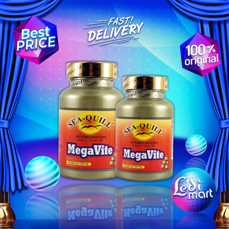 Jual Sea-Quill Megavite isi 30 & 60 - Sea Quill - Seaquill - Vitamin ...