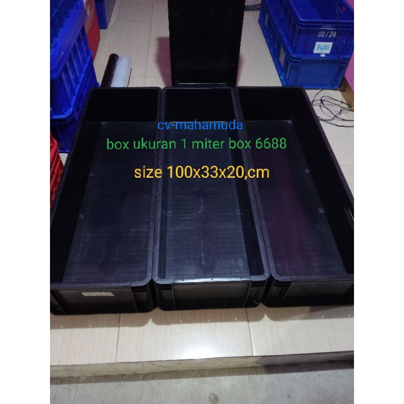 Jual box container bahan rabbit 6688 size 100x33x20,cm warna hitam ...