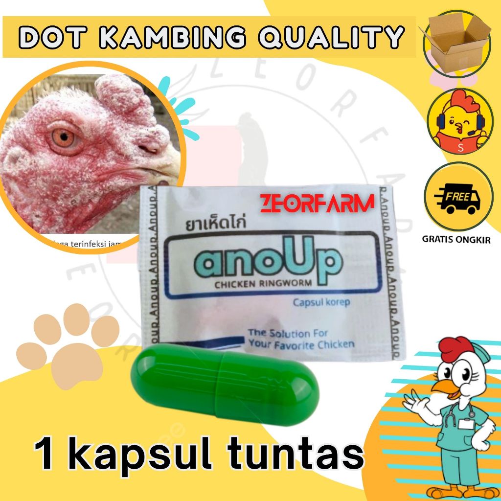 Jual anoup obat ayam korep anti jamur zeorfarm | Shopee Indonesia