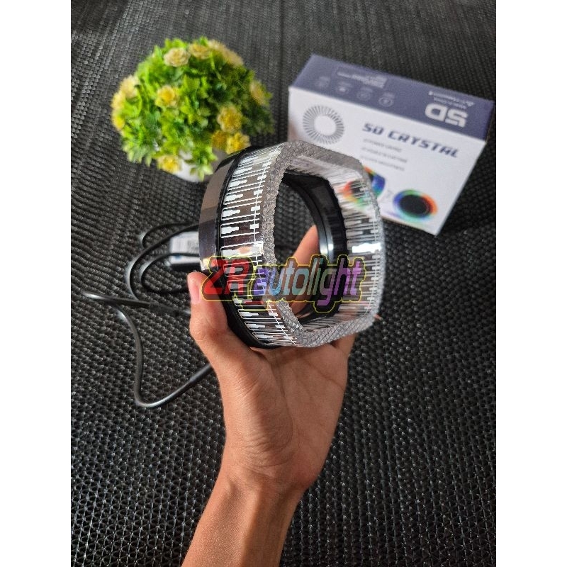 Jual V1NYX Shroud 5D Aklirik LED Cristal Model BMW dan Bulat Ukuran 2.5 ...