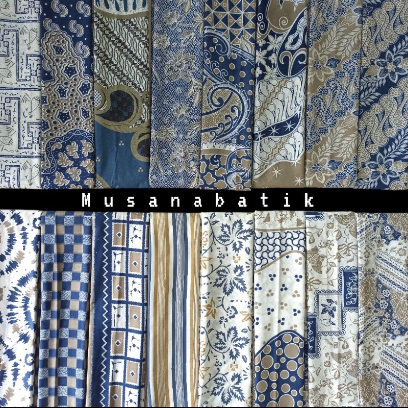 Jual Kain Batik Printing Biru Teteron Rayon – Adem & Halus – Cocok ...
