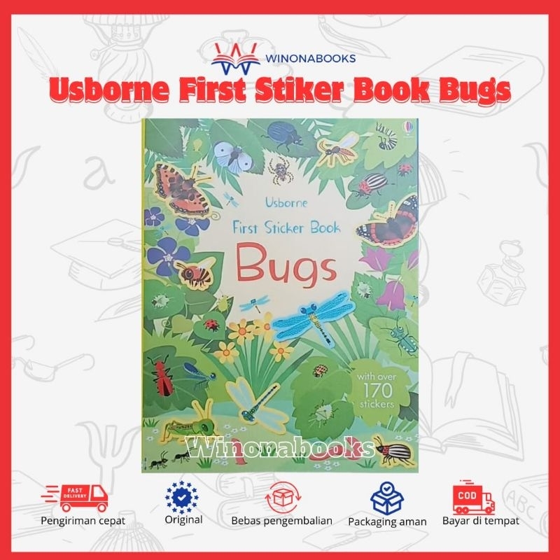 Jual Usborne Look Inside Sticker Book - Bugs - Buku Stiker Anak tentang ...