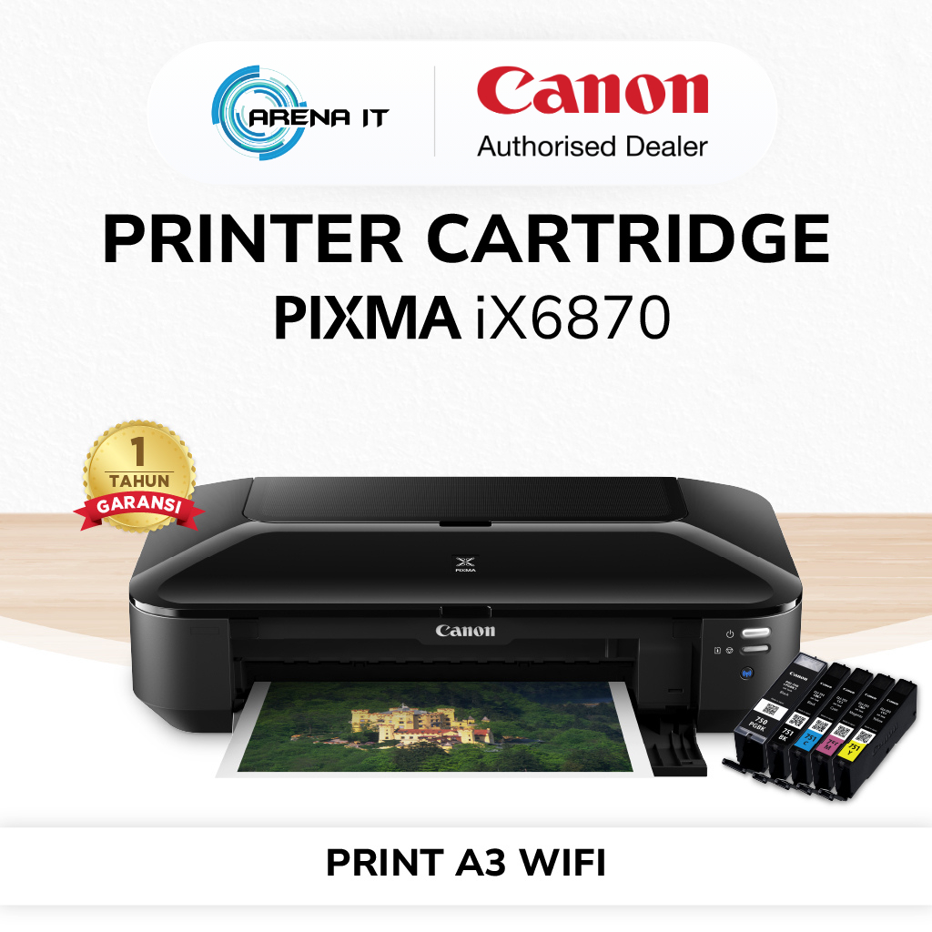 Jual Printer Inkjet CANON PIXMA iX6870 - Print Only WiFi/Wired LAN ...