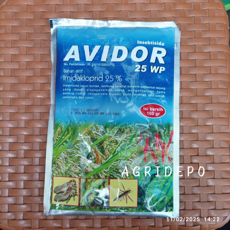 Jual AVIDOR 25 WP 100GR Insektisida kutu daun, wereng | Shopee Indonesia