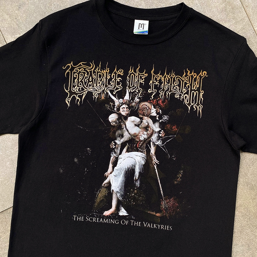 T-shirt Cradle Of Filth The Screaming Of The Valkyries – 100% Coton Officiel - 4