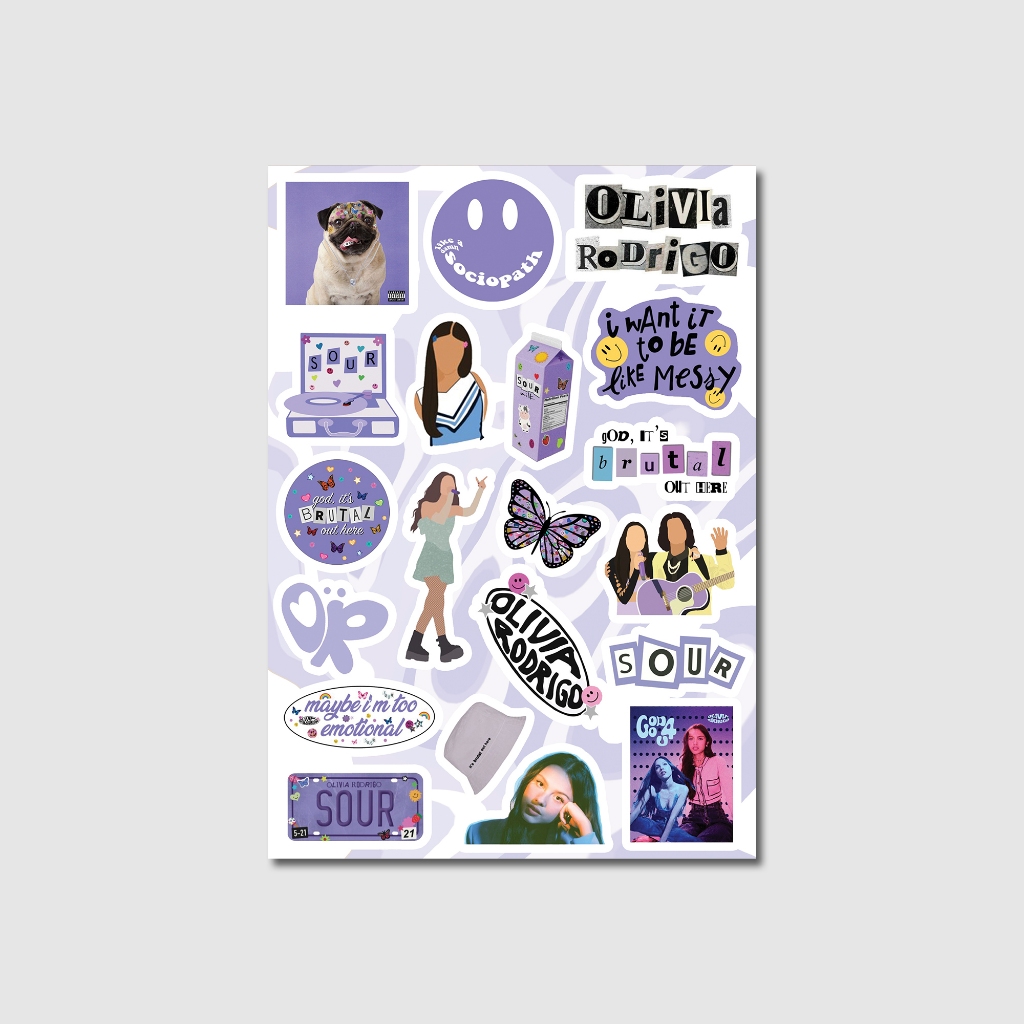 Jual 20pcs OLIVIA RODRIGUE Sticker Pack | Anti Air Anti Luntur ...