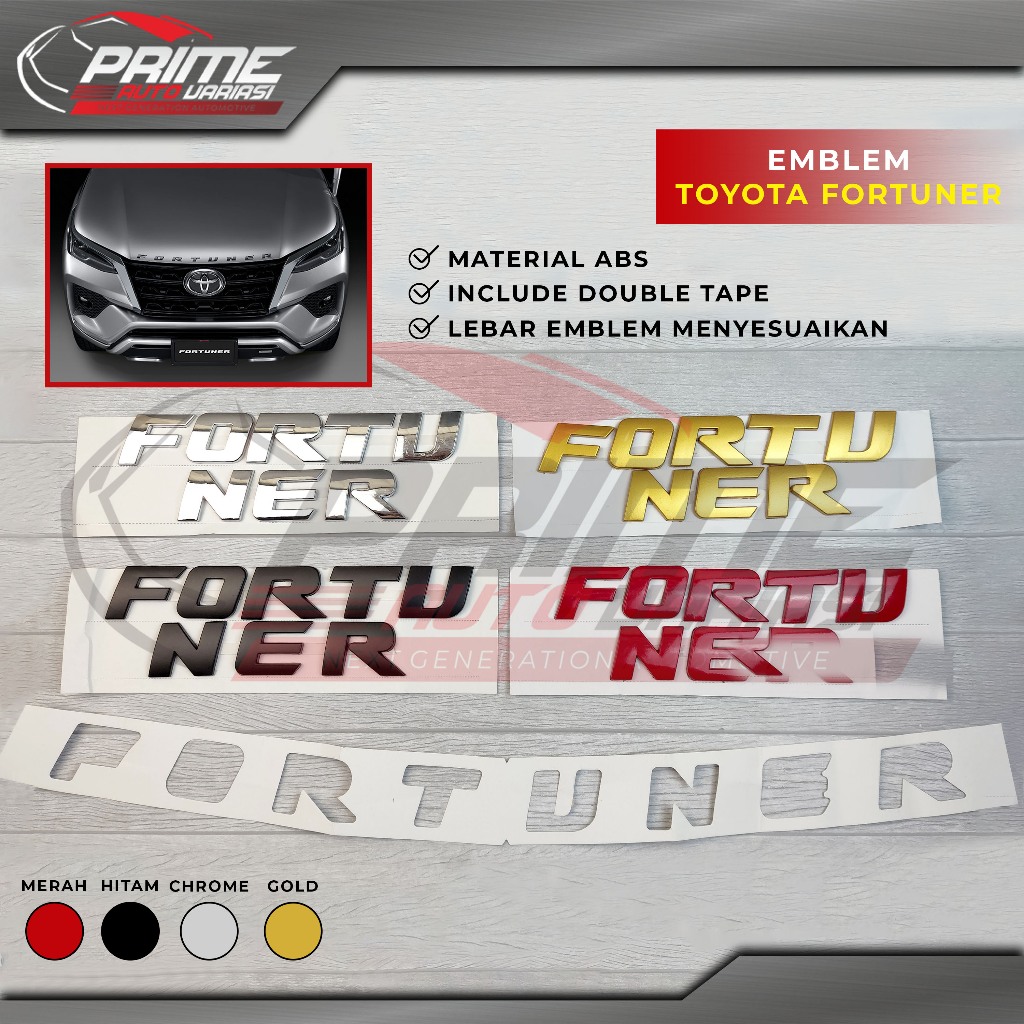 Jual Engine Hood Emblem Fortuner Logo Fortuner Logo Kap Mesin Fortuner ...