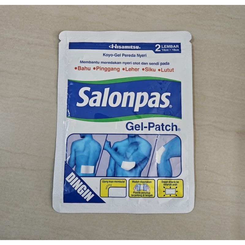 Jual SALONPAS Gel Patch koyo dingin pereda nyeri sachet isi 2 lembar ...