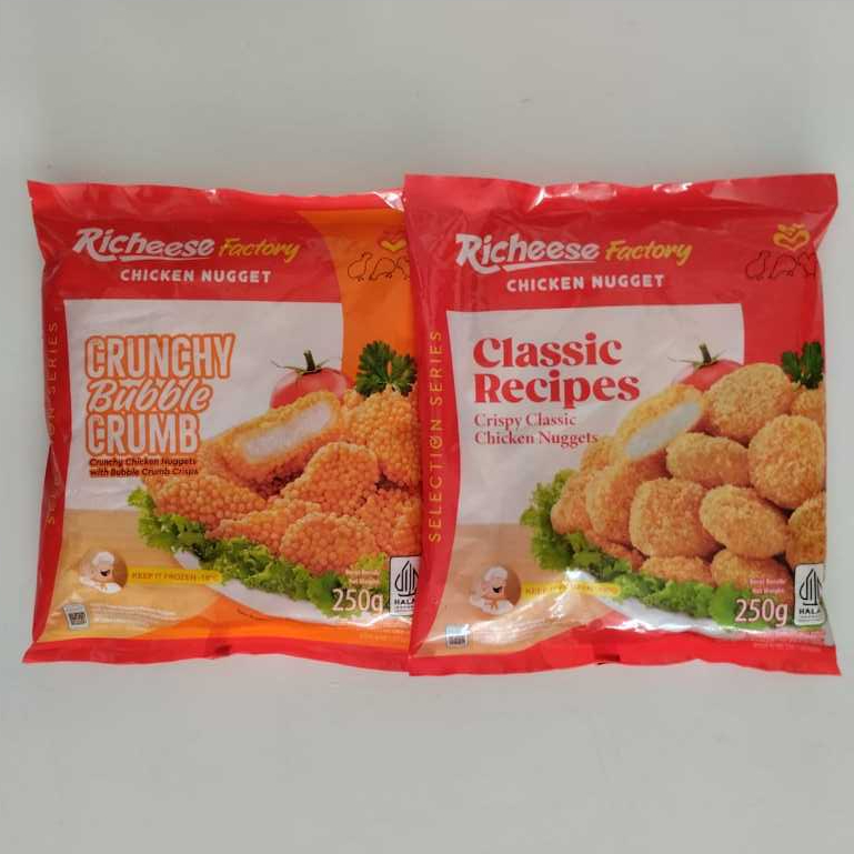 Jual Richeese Naget Ayam Classic dan Crunchy 250gr Chicken Nugget ...