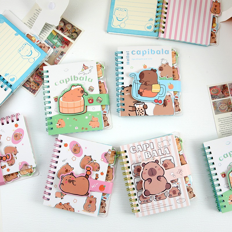 Jual LUCKY CAT - MINI NOTES BINDER CAPYBARA CAPIBALA | CAPI BALA | CAPY ...