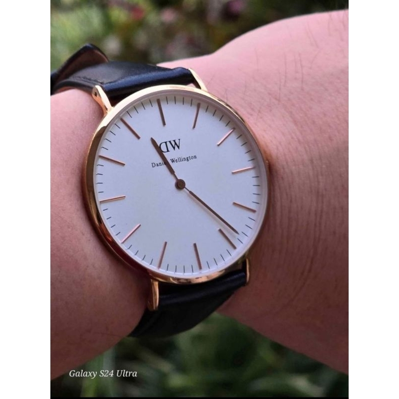 値下げ Daniel Wellington クラシック ゴールド Quadro - Square black women's watch with rose gold | DW