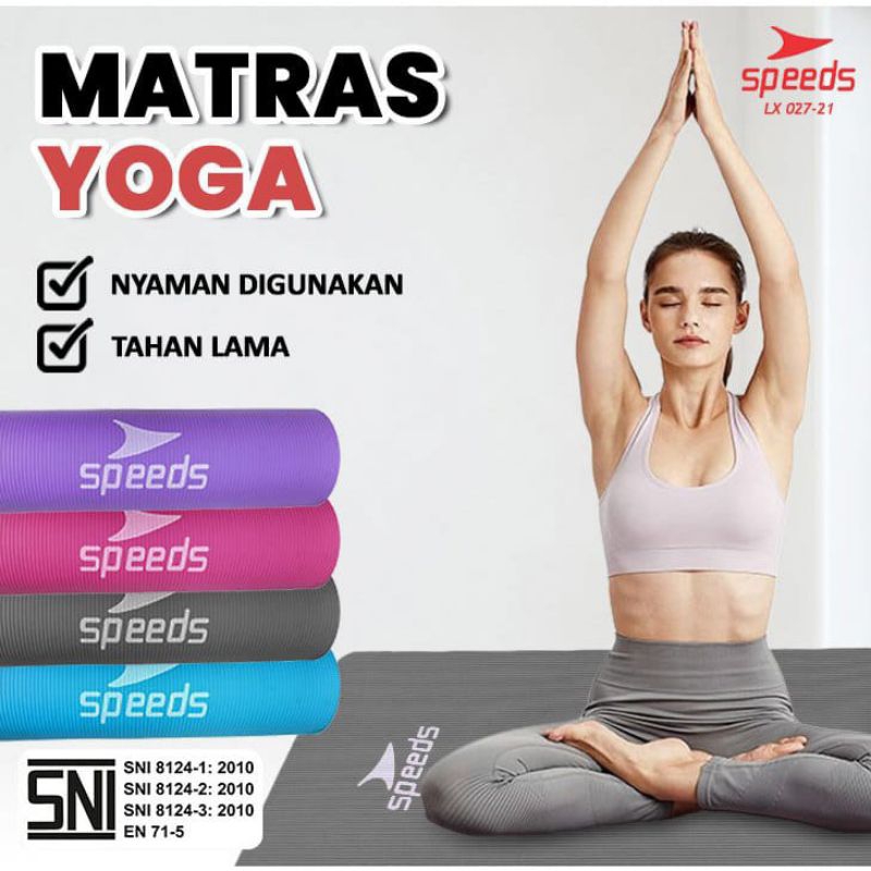 Jual YOGA MAT/Matras Yoga NBR Speeds Tebal spons anti slip SNI Tebal ...