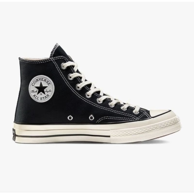 Jual Converse Chuck Taylor 70S HI Black White Egret 100 Original ...