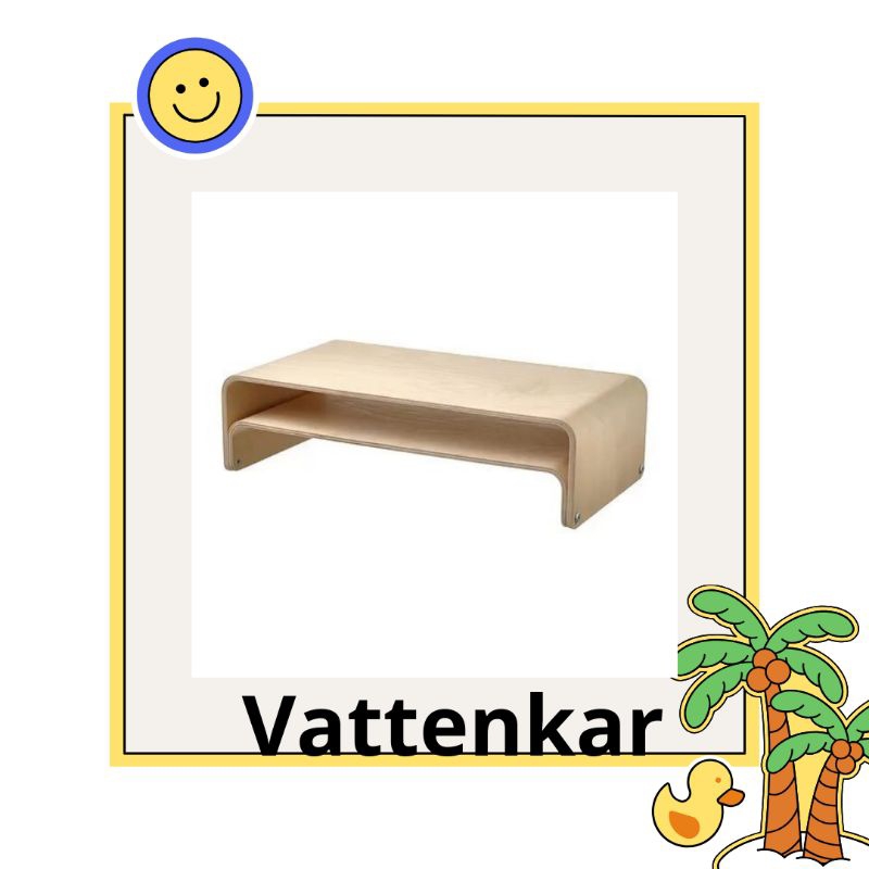Jual VATTENKAR Stand laptop/monitor, kayu birch, 52x26 cm.IK3A | Shopee ...