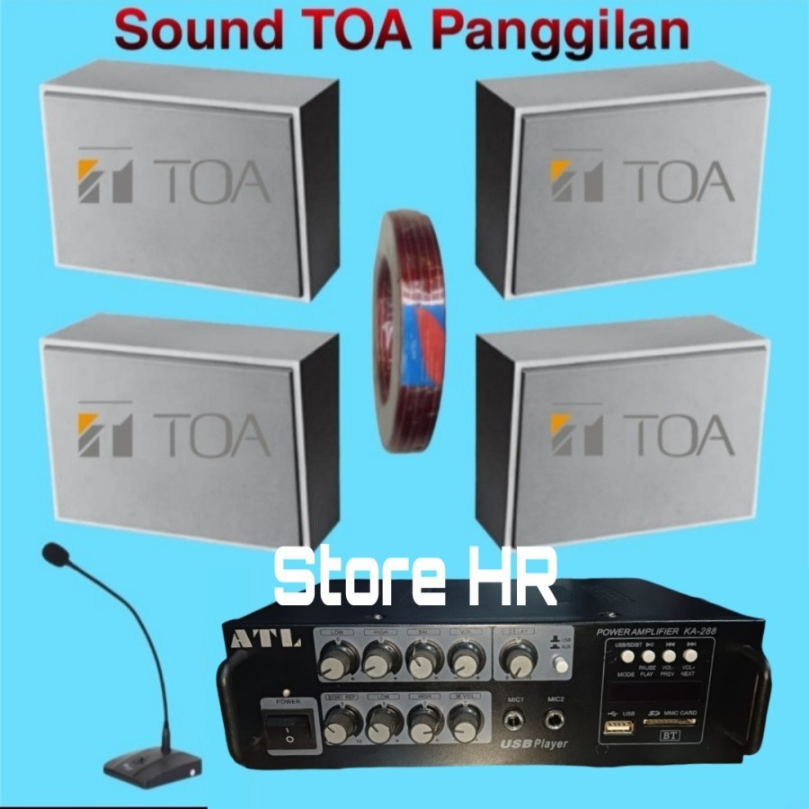 Jual Paket Speaker Ceiling TOA isi 4 unit + box toa dapat mic meja ...