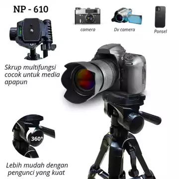 Neepho NP 610 Tripod Multifungsi Photography Kamera Cellphone DSLR