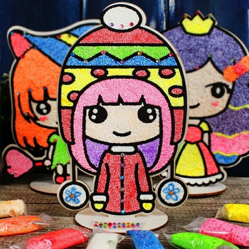 Jual [TOYSPALACE]DIY Snow Clay foam Mainan Mewarnai / Mainan Prakarya ...