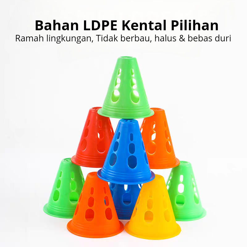 Jual 20 Pcs Cone Sepatu Roda 8 CM Skate Fitness Bahan Plastik ABS Cocok ...
