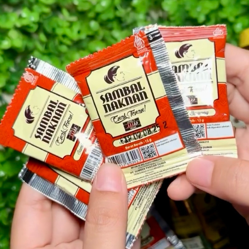 Jual NL - SAMBAL BAWANG NAKNAN (eNAK teNAN) LEVEL 3 1 PACK ISI 50 PCS ...