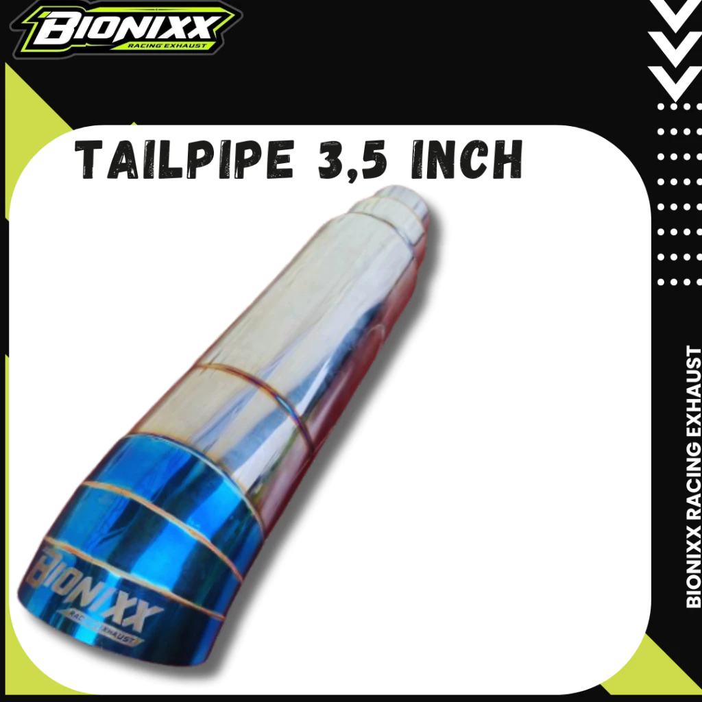 Tailpipe 3 inch biru
