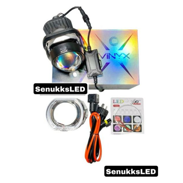 Jual Combo paket lengkap Projector Biled Vinyx P25 2.5 INC Purple Lens ...