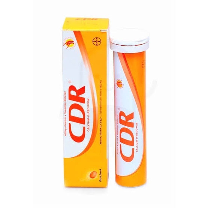 Jual CDR 10 Tablet Effervescent / Suplemen Kalsium Multivitamin ...