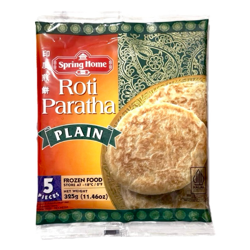 Jual TYJ Spring Home Roti Paratha Plain 325g | Shopee Indonesia