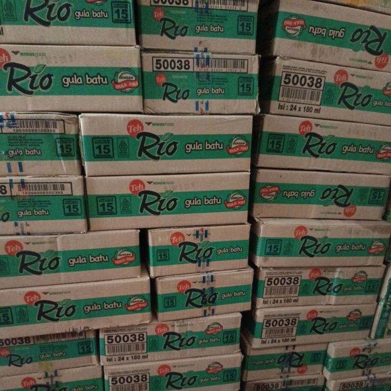 Jual TEH RIO CUP GULA BATU 180ML | Shopee Indonesia