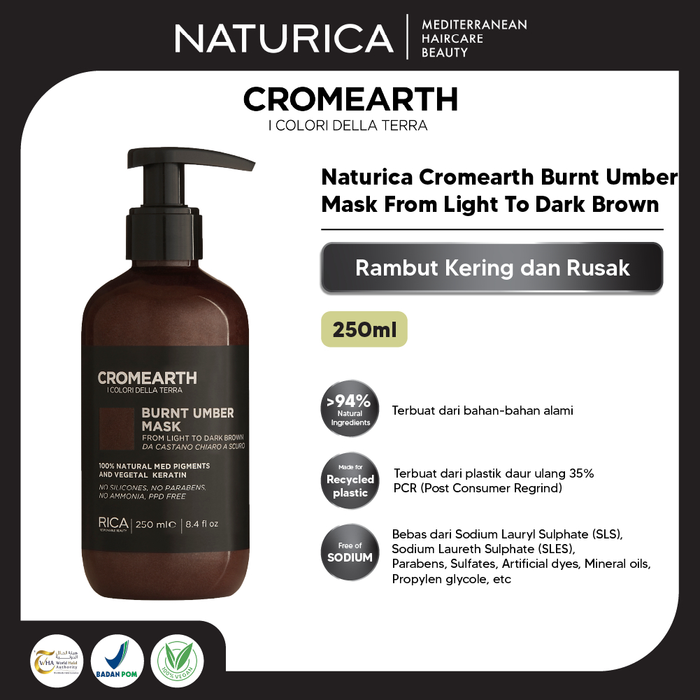 Jual Naturica - Cromearth Burnt Umber Mask From Light To Dark Brown ...